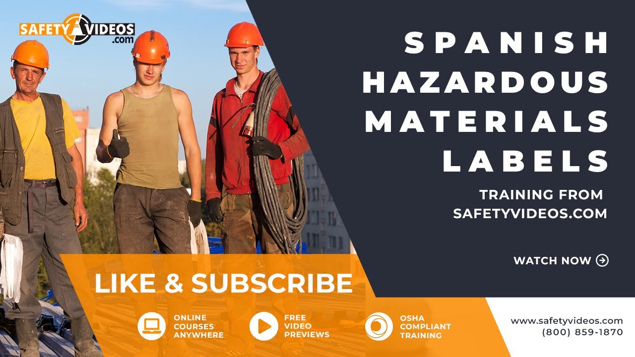 Spanish Hazardous Materials Labels Training Video from