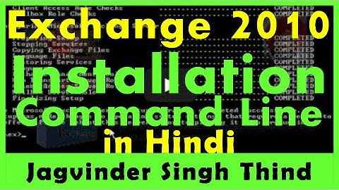 ✅ How to Install Exchange Server 2010 step by step from command line