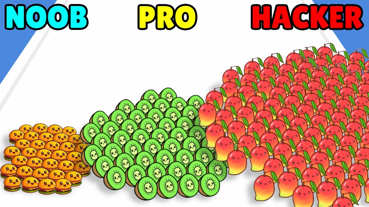 NOOB vs PRO vs HACKER in Food Run