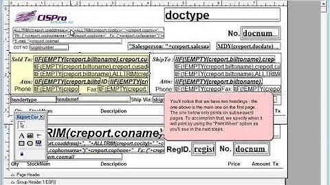 CISPro Systems - Modifying Reports in CISPro POS Software