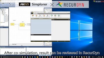 RecurDyn X Simplorer Co-simulation