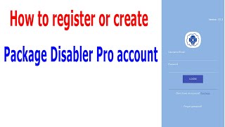 How to register or create a Package Disabler Pro account screenshot 2
