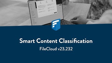 Smart Content Classification I FileCloud v23.232 Demo