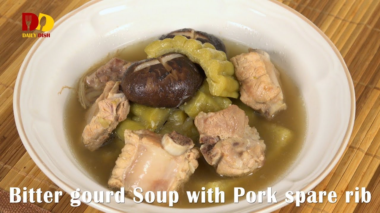 Bitter Gourd Soup With Pork Spare Rib Thai Food Mara Toon See Krong Moo มะระต นซ โครงหม Youtube