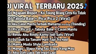 DJ Ngapain Repot – Bilang Cinta Ka Saja 💞 (Remix Timur Tabola Bale x Pica Pica 2025)