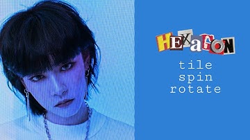 hexagon spin tile rotate | alight motion