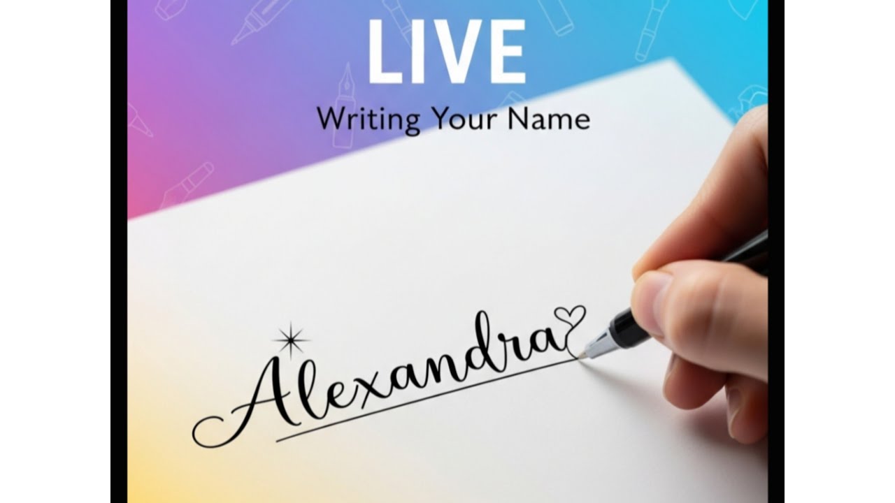 ✍️ [LIVE] Writing Viewers’ Names with Pen | Beautiful Calligraphy 2025 🌟@craftedsoul-n