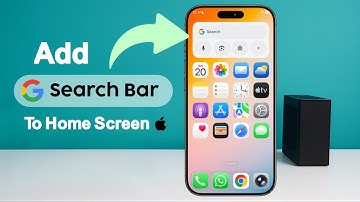How to Add Google Search Bar on iPhone Home Screen?