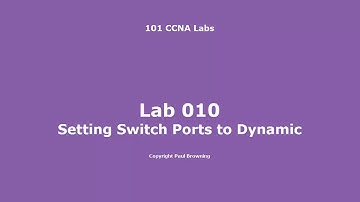 CISCO TUTORIAL- Setting Switch Ports to Dynamic
