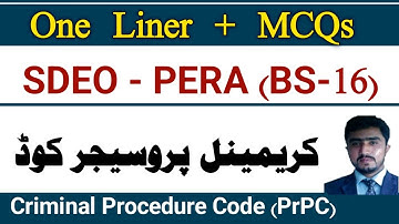 Revision session Sub divisional enforcement officer | The Code of Criminal procedure 1898 || SDEO