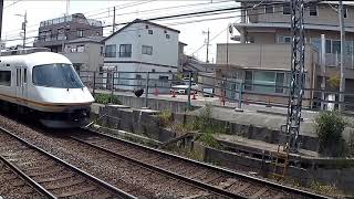 近鉄電車名古屋線【阿倉川駅と霞ヶ浦駅の間】アーバンライナー走行