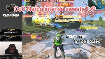 CoD Narco most intense sweaty 1v9 ever 🤯🥵| CoD Narco intense clutch | CoD Narco | codm | cod