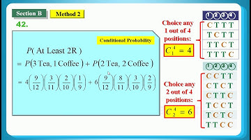 HKDSE 2016 Maths Core Paper 2 Q42: Probability  概率 、Combination  組合、Scenario Counting 數場境