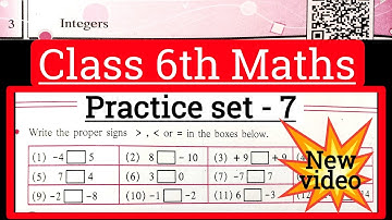 practice set 7 class 6 maths | Std 6 practice set 7 maths | Chapter 3 maths class 6 state board|