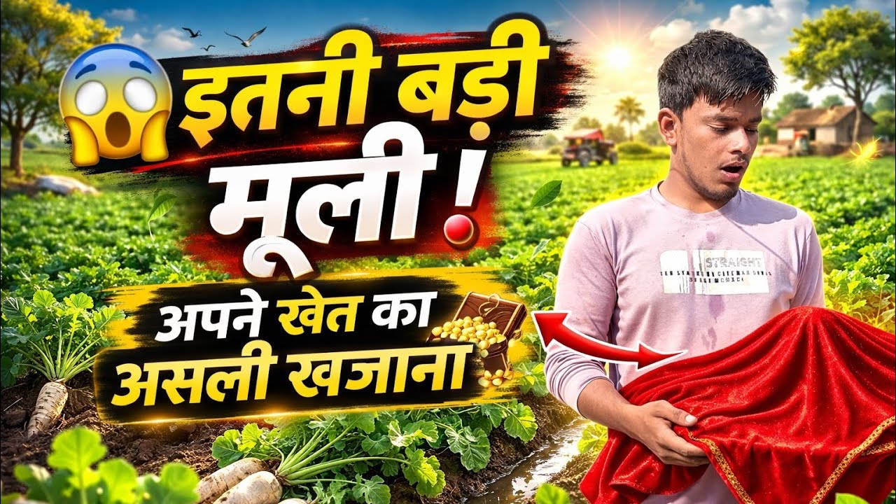 इतनी बडी मुली। अपने खेत का असली खजाना।😱 वर्ल्ड बिगेस्ट मुली #bigmuli