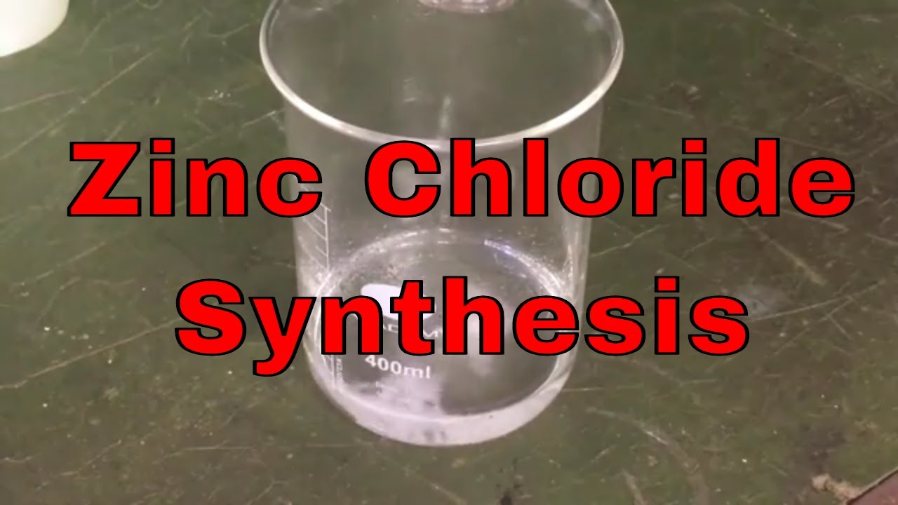 Zinc chloride. Горение цинка в хлоре.