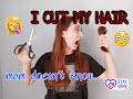 I CUT MY HAIR | mom's reaction