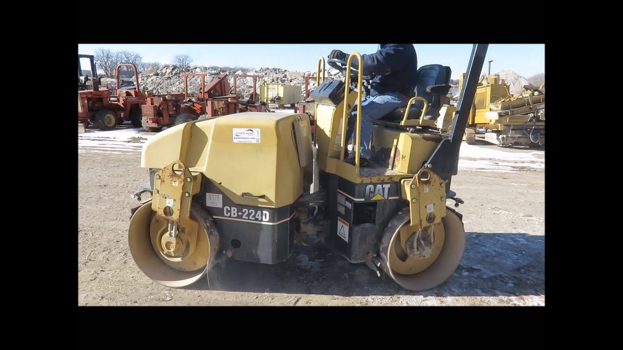 2000 Caterpillar CB 224D smooth drum roller for sale 2000 Caterpillar CB 224D smooth drum roller for sale