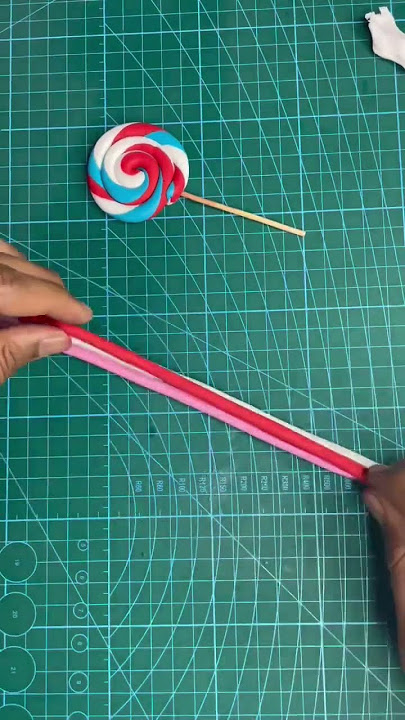 How to make lollipops | Fondant Lollipop carft | Clay Craft | Fondant Cake Topper