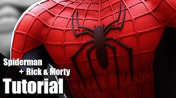 Spiderman with Rick and Morty - Blender Tutorial - Modeling, Texturing and Rendering