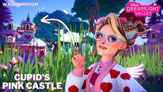 PINK CASTLE BUILD | FOREST OF VALOR | WALKTHROUGH TOUR | BAKERY INTERIOR | Disney Dreamlight Valley