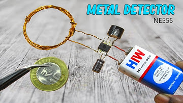 Metal Detector NE 555 Project | Homemade Cell Phone detector
