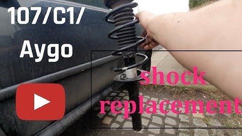how to change the front shocks on a Peugeot 107/ Citreon C1/ Toyota Aygo.