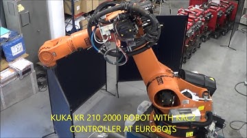 KUKA KR210 2000 ROBOT WITH KRC2 CONTROLLER AT EUROBOTS
