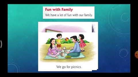 CBSE - 1st std EVS Lesson - 9 We Help One Another.