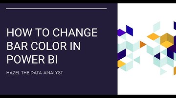 How to Change Bar Color in Power BI
