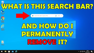 Microsoft Edge Search Bar On Desktop -  What is it and How to Remove it?