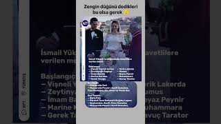 Fenerbahçeli Futbolcu İsmail Yüksek'in Düğünündeki Zengin Yemek Menüsü #menü #yemek #düğün