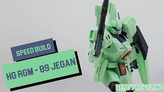 RGM - 89 JEGAN Speed Build Gundam Video