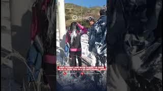 A serious accident between a school bus and a truck has forced the complete closure of the Guayll...