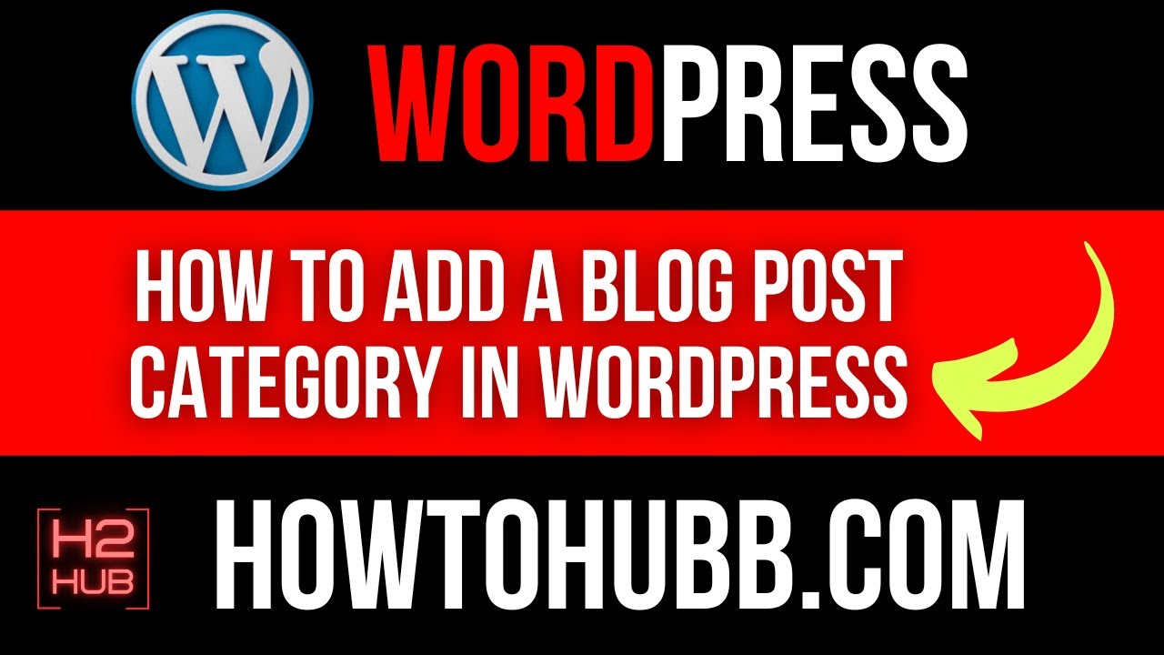 How to Add a Blog Post Category in WordPress - YouTube