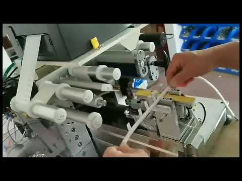 High-Precision Wire Cable Label Folding Machine with Auto-Correction Labeling