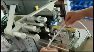 High Precision Wire Cable Label Folding Machine Auto Correction Labeling Machine