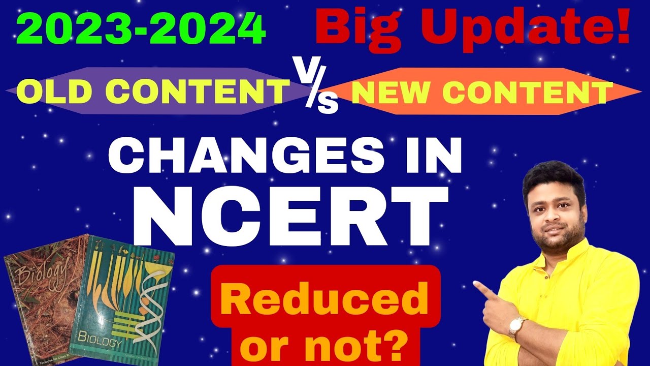 NEET 2024 NCERT Syllabus Reduced?   OLD VS NEW NCERT CONTENT | DELETED CHAPTERS/TOPICS IN NCERT