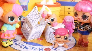 LOL Surprise New Build A Bear Lost Sisters with Barbie Furniture Goldie