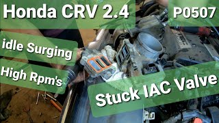 Honda Crv Idle Surging Fix P0507 High Idle IAC Valve