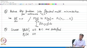 mod03lec17 Generalization / Numerical solution of Euler Lagrange Equations - Part 05