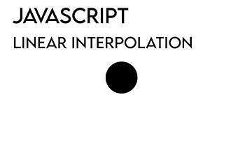 Linear Interpolation For Animations With Javascript