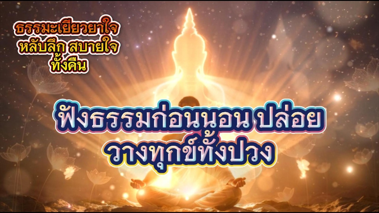 ฟังธรรมก่อนนอน ปล่อยวางทุกข์ทั้งปวง  ธรรมะเยียวยาใจ หลับลึก สบายใจทั้งคืน
