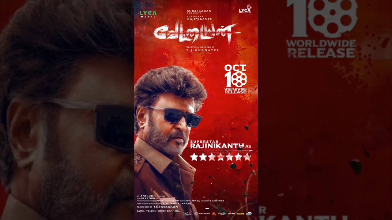 Meet the super cop in style! 🤩 |Vettaiyan Character Announcement |Rajinikanth |T.J. Gnanavel|Anirudh