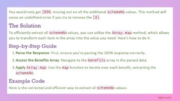 Extracting Multiple schemeNo Values from an API Response in Angular