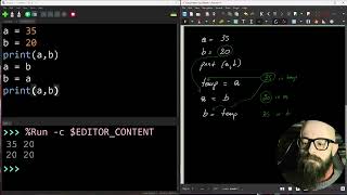 Scambio di variabili e assegnazione multipla in Python