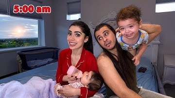 Morning Routine With Our TODDLER And NEWBORN Baby