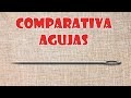 Agujas para bisutería, abalorios, bordado cuentas. Comparativa de agujas.