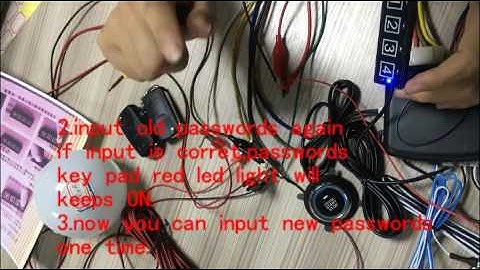 cardot smart car security product with passwords protect,how to modify passwords?