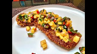 Milanesa de Res con Pico de Gallo Tropical